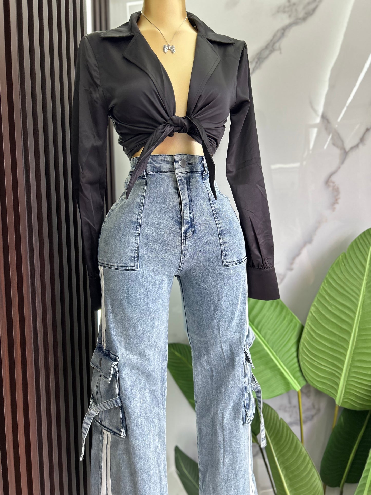 Satin Crop top