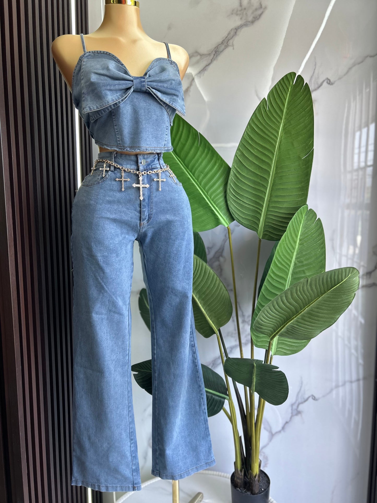 Coquette Denim Set