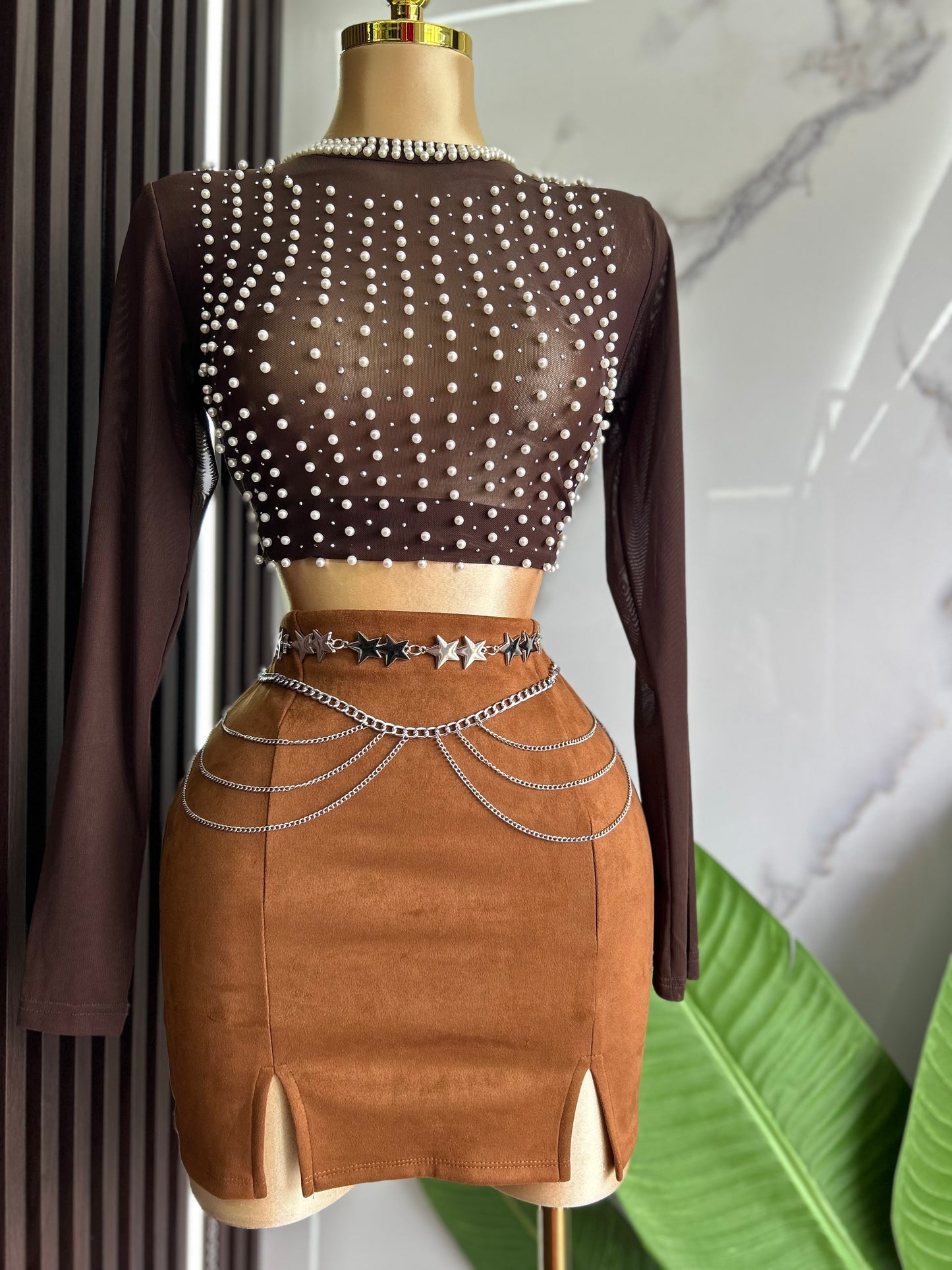 Brown Skirt