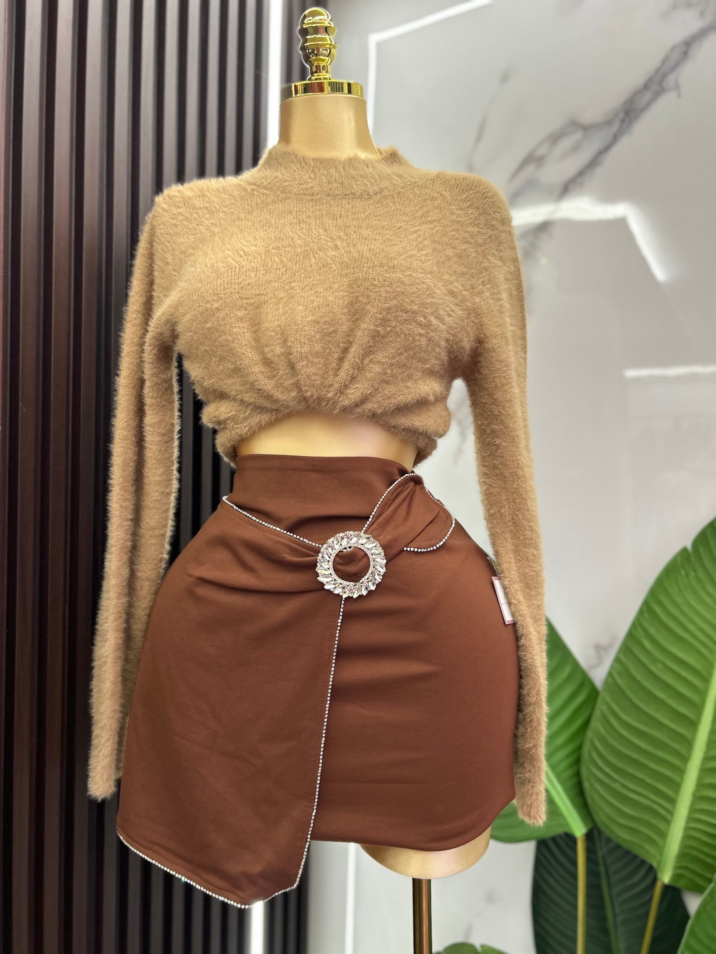 Season Brown Skirt