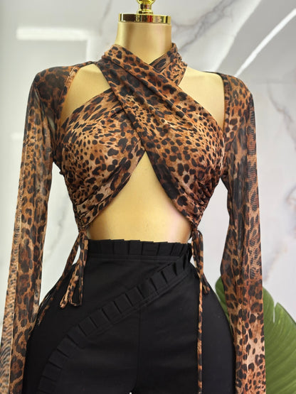 Animal print Sexy Top