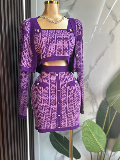 Set 3 piezas Violeta