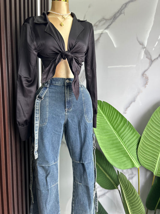 Satin Crop top