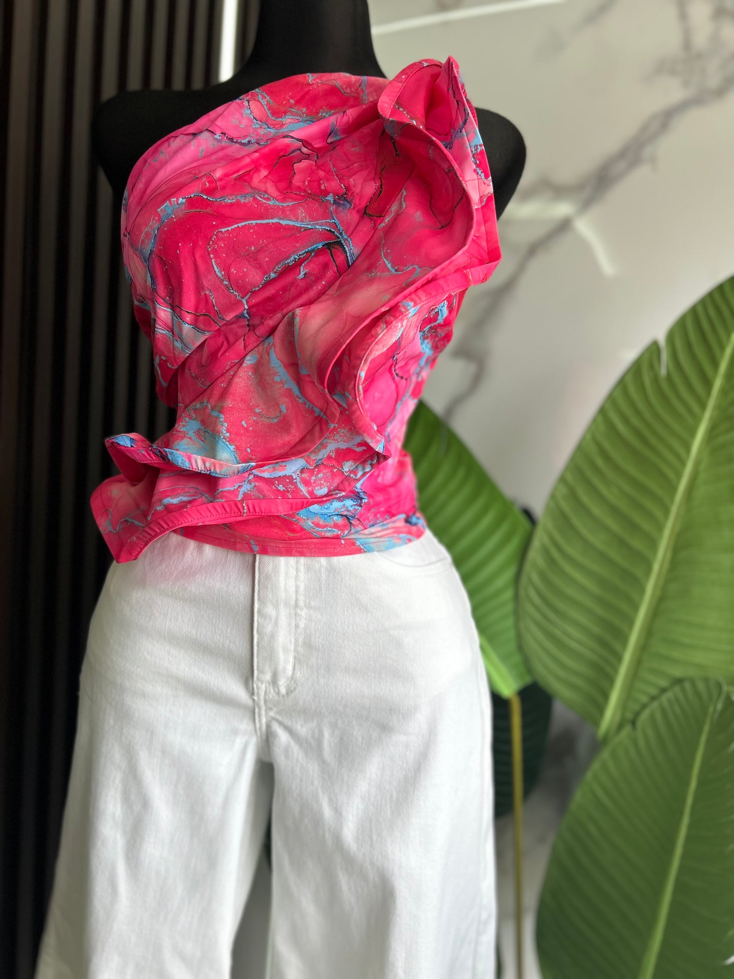 Pink & Blue Top