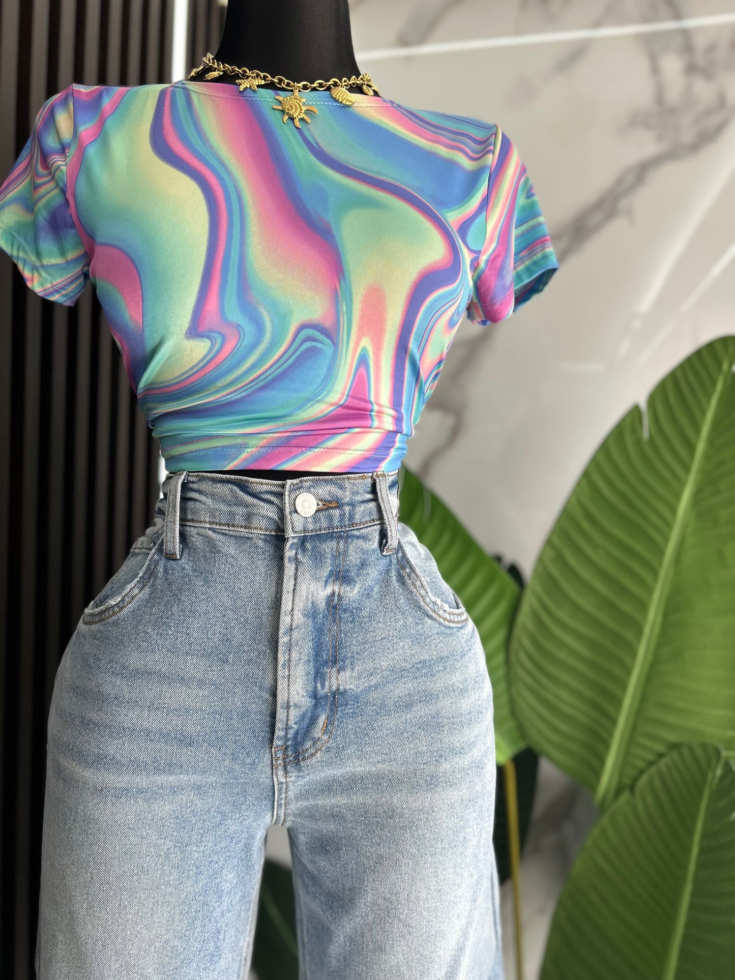 Colors Crop Top