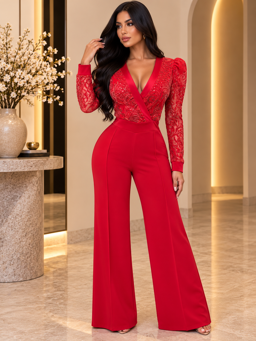 Fashion Red Romper