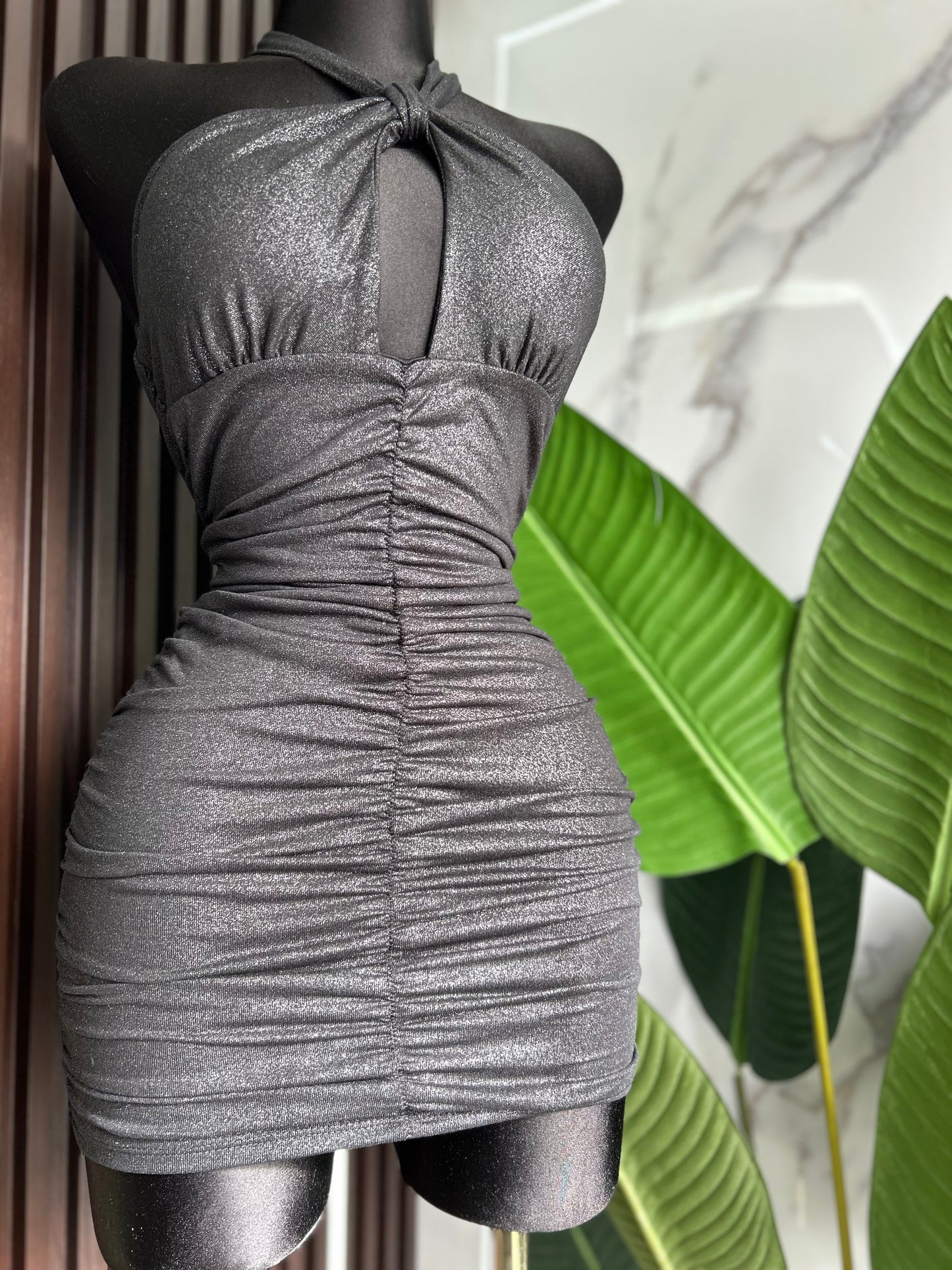 Lune Black mini Dress