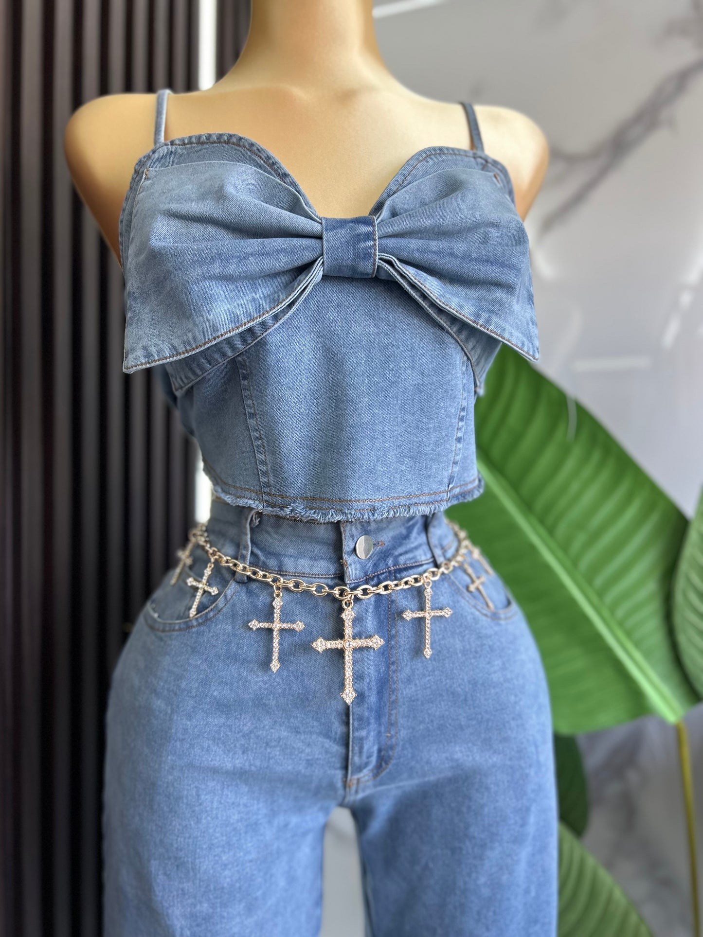 Coquette Denim Set