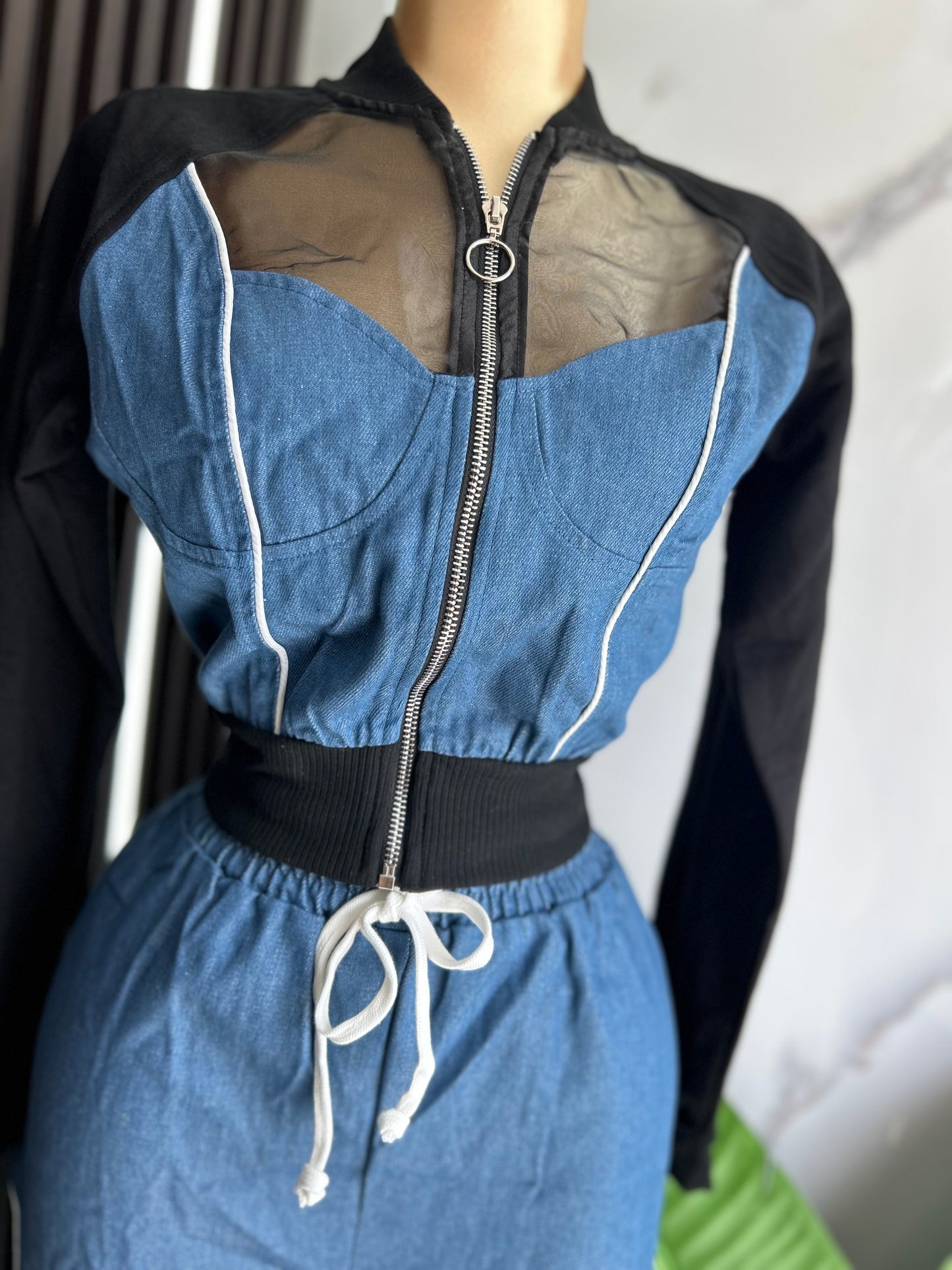 Double Tone Denim Set