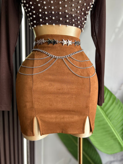 Brown Skirt