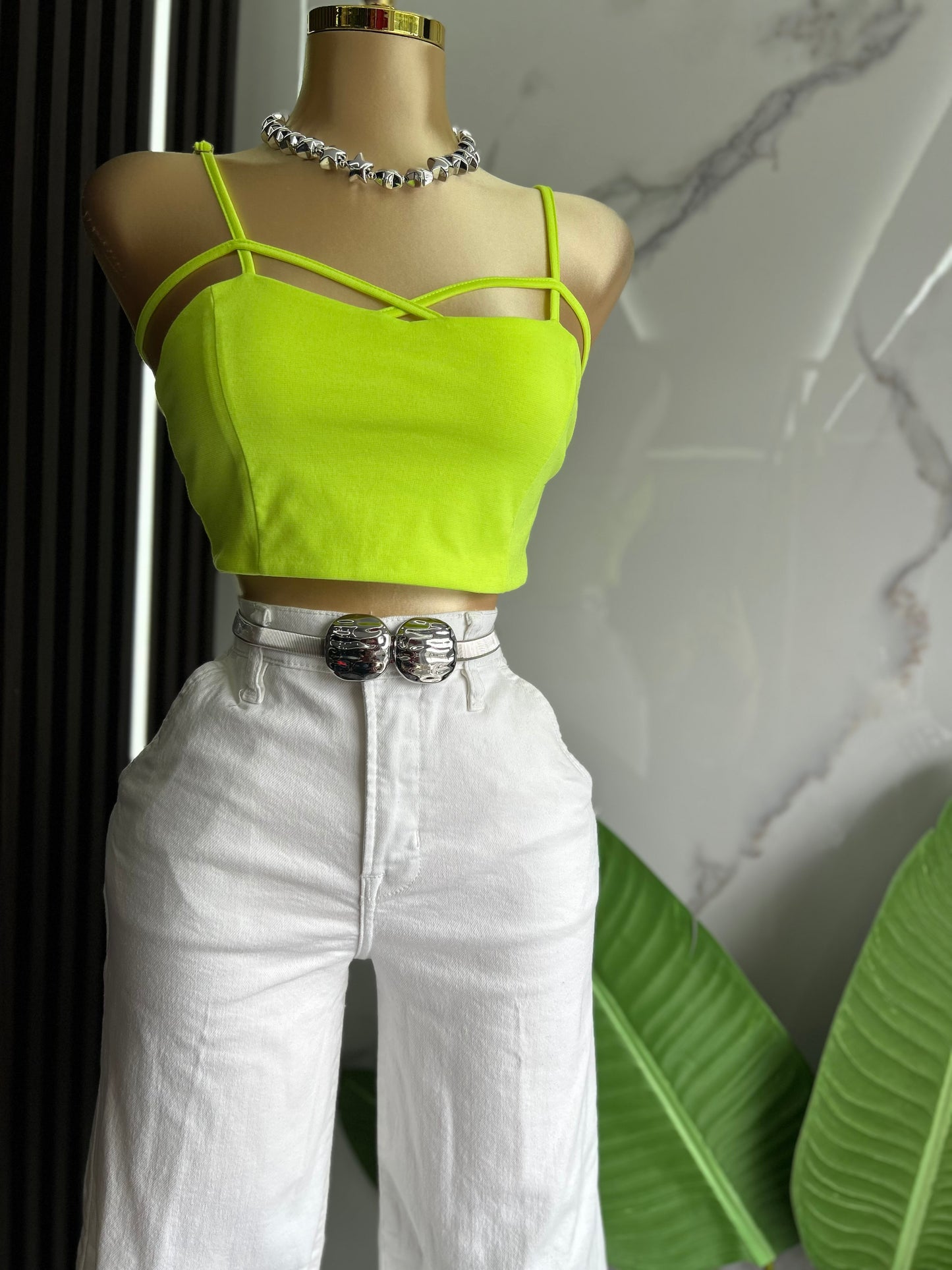 Neón Crop Top