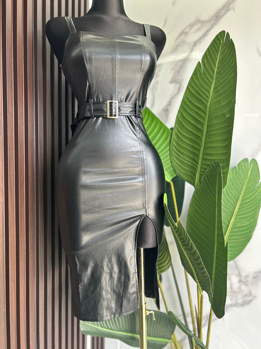 Black Leather Dress