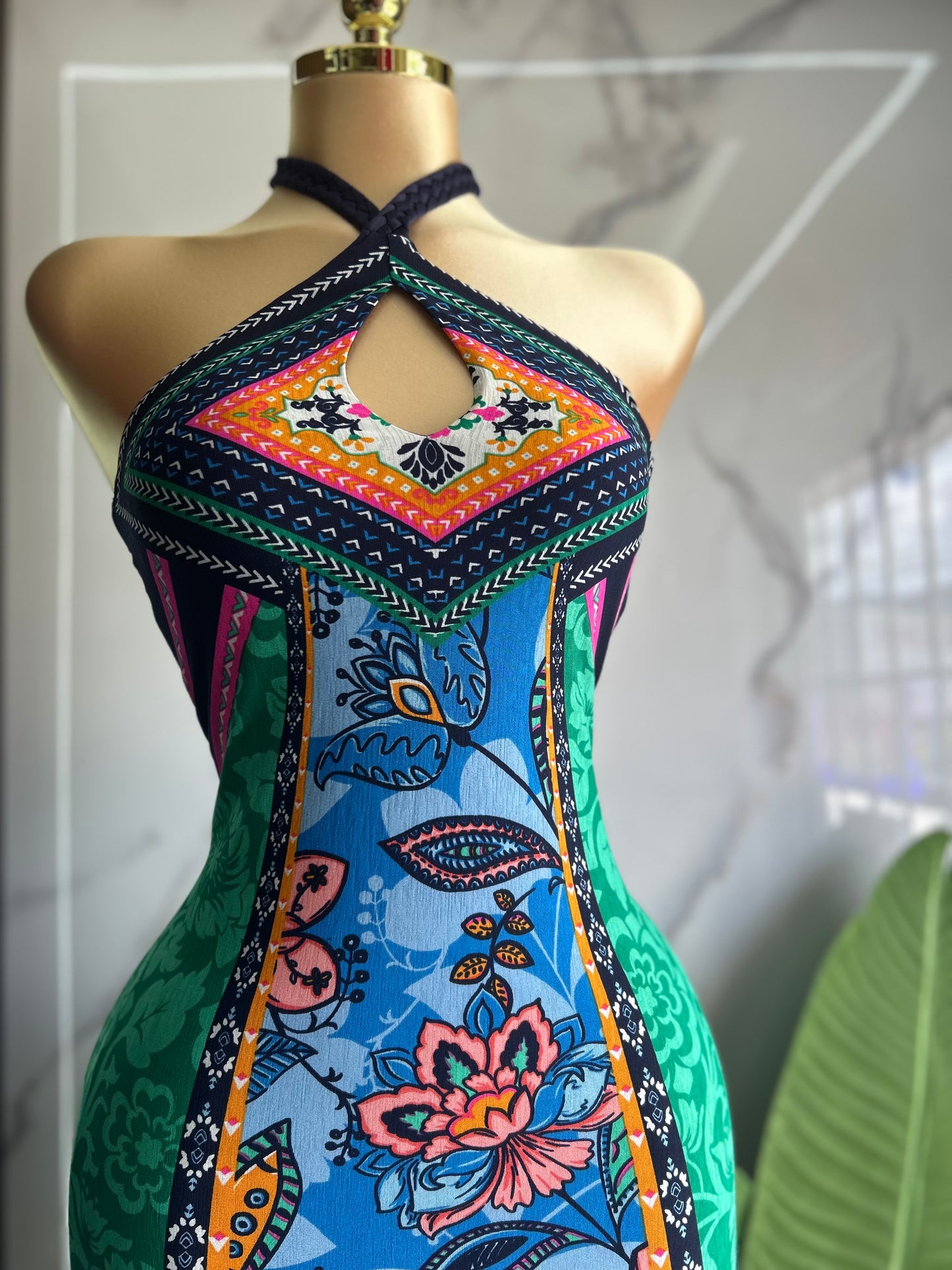Halter maxidress