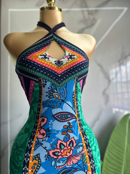 Halter maxidress