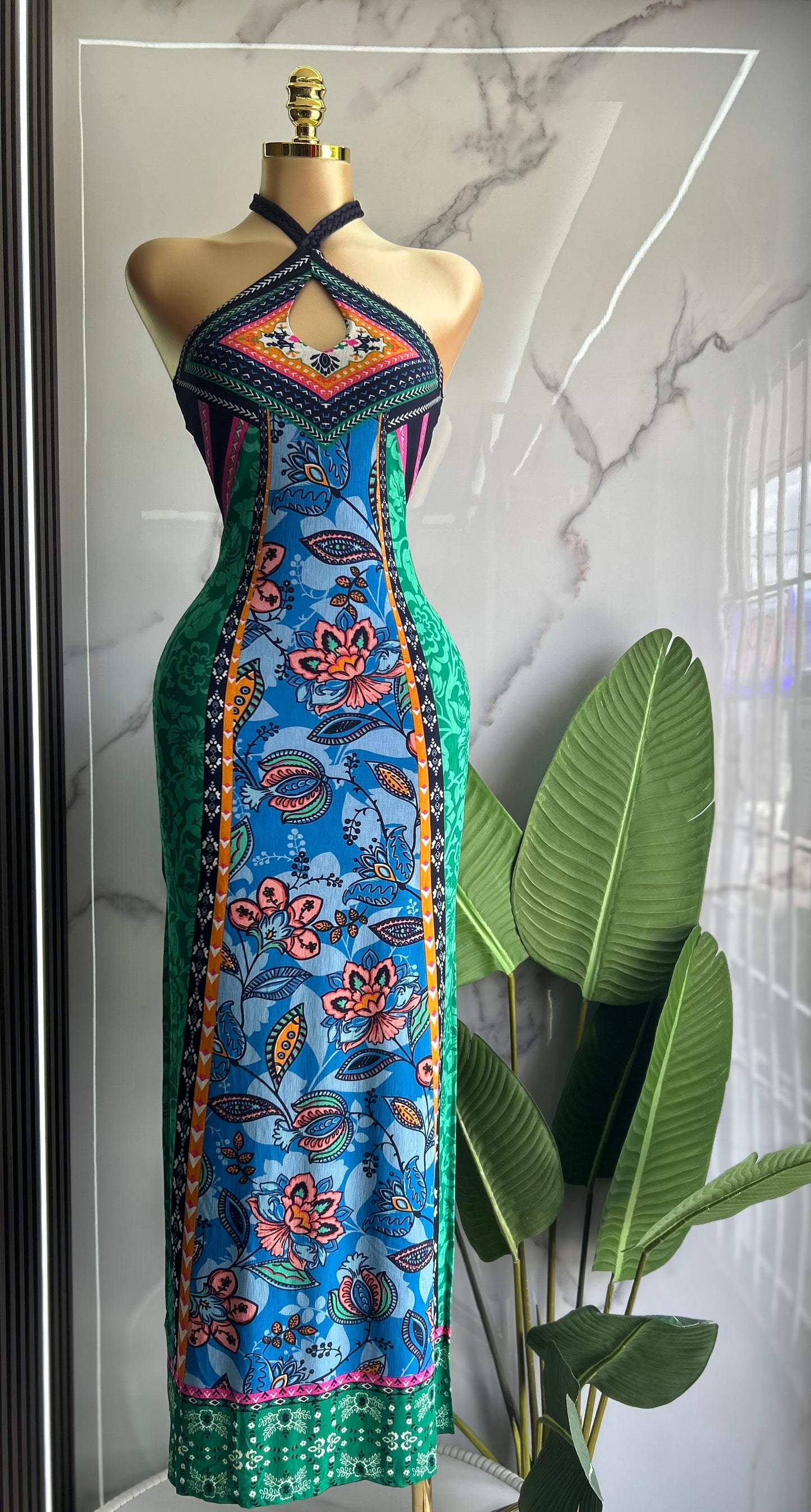 Halter maxidress