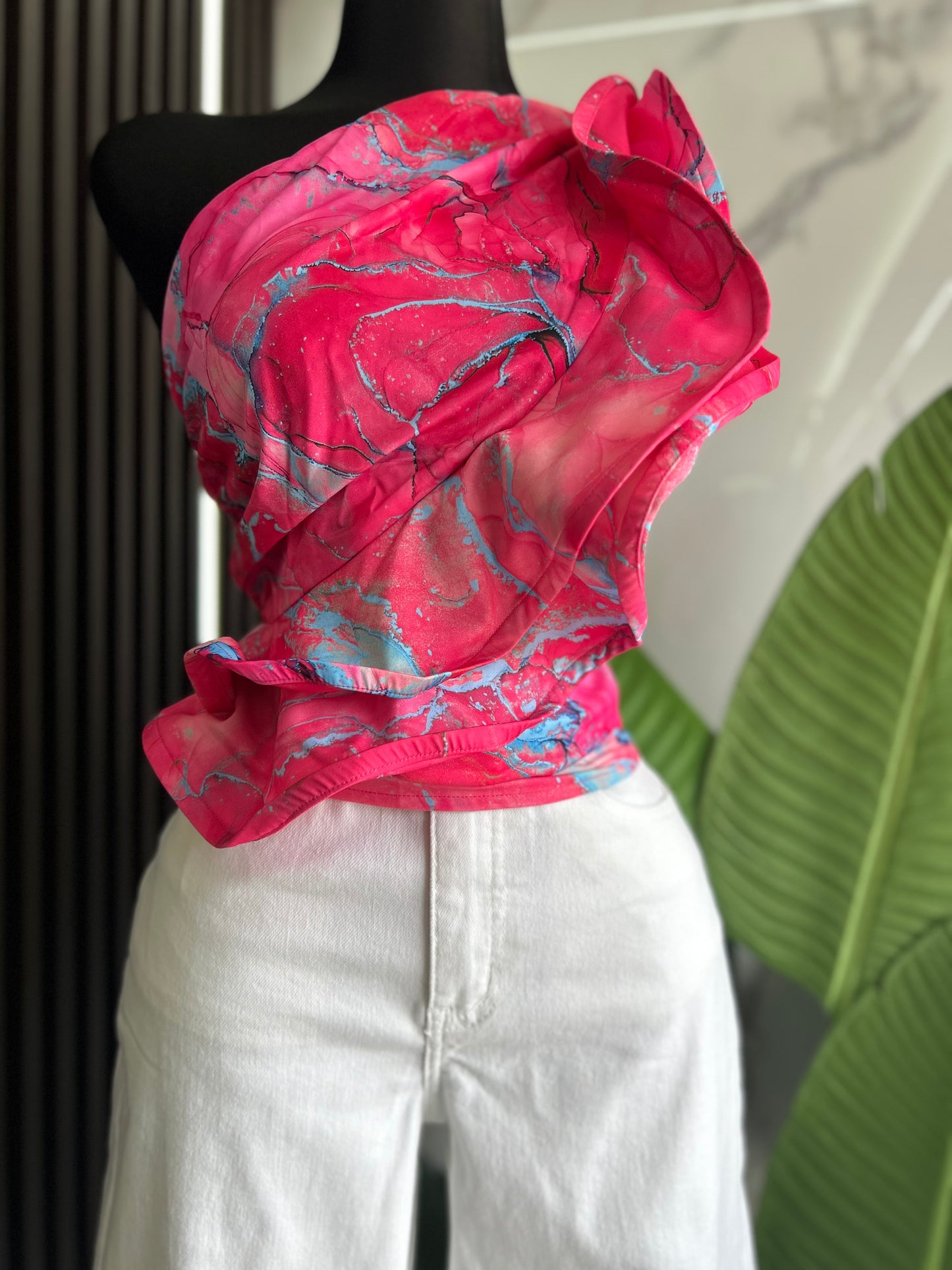 Pink & Blue Top