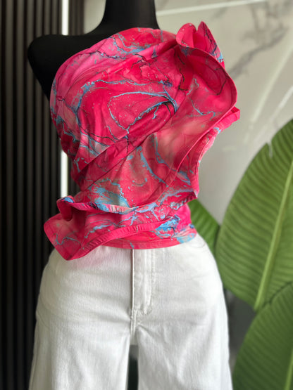 Pink & Blue Top