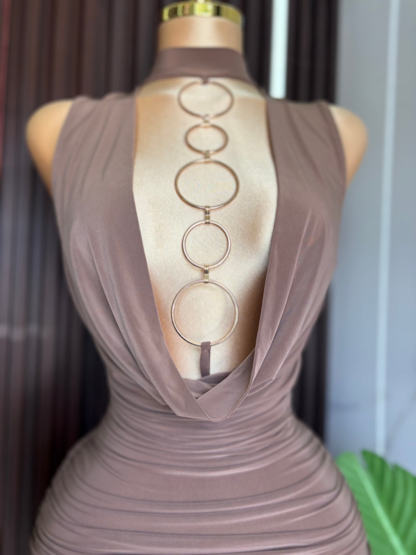 Beige Dress