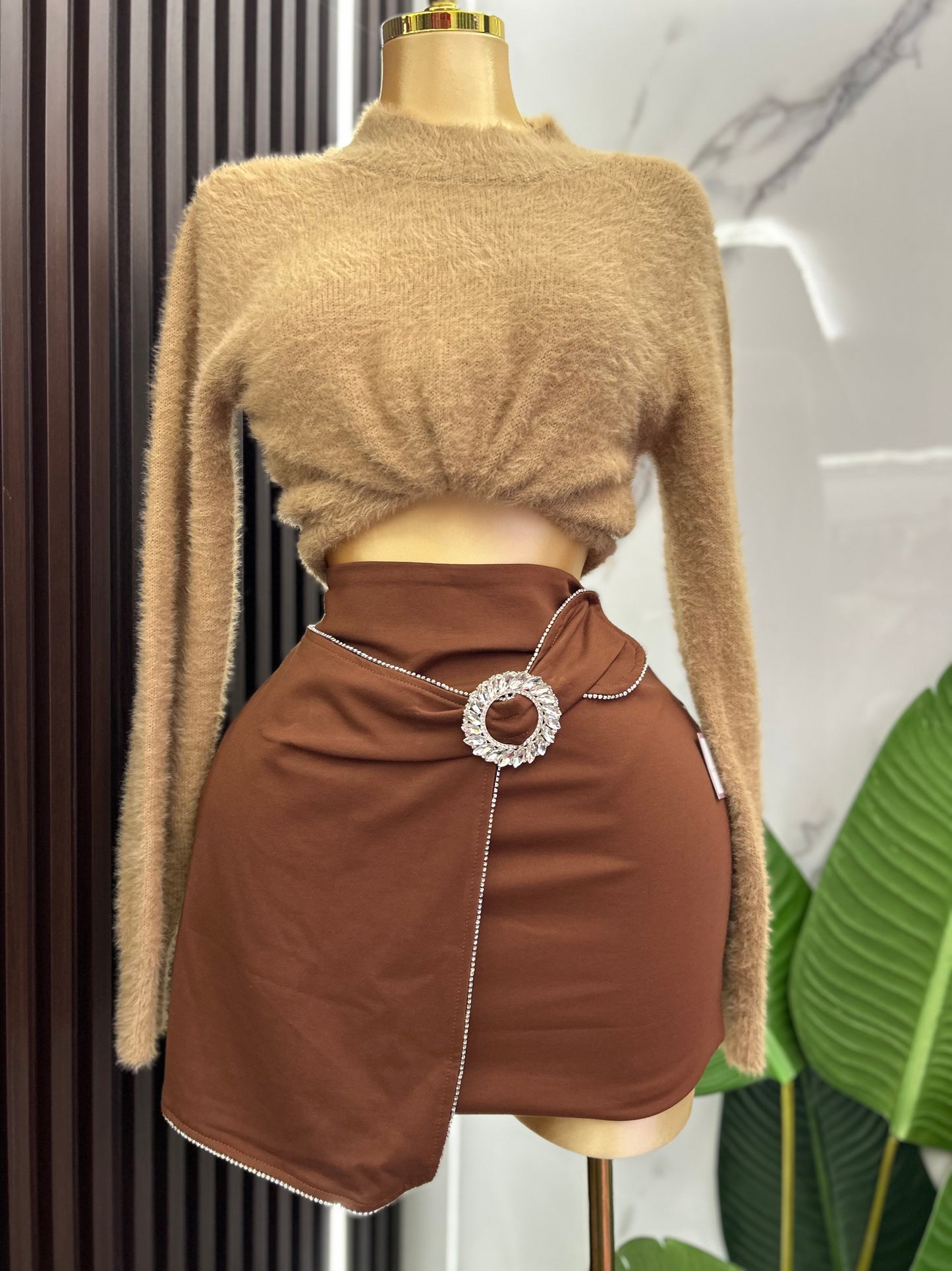 Season Brown Skirt