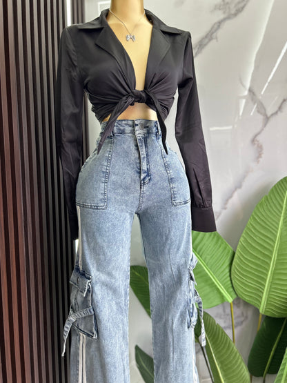 Satin Crop top