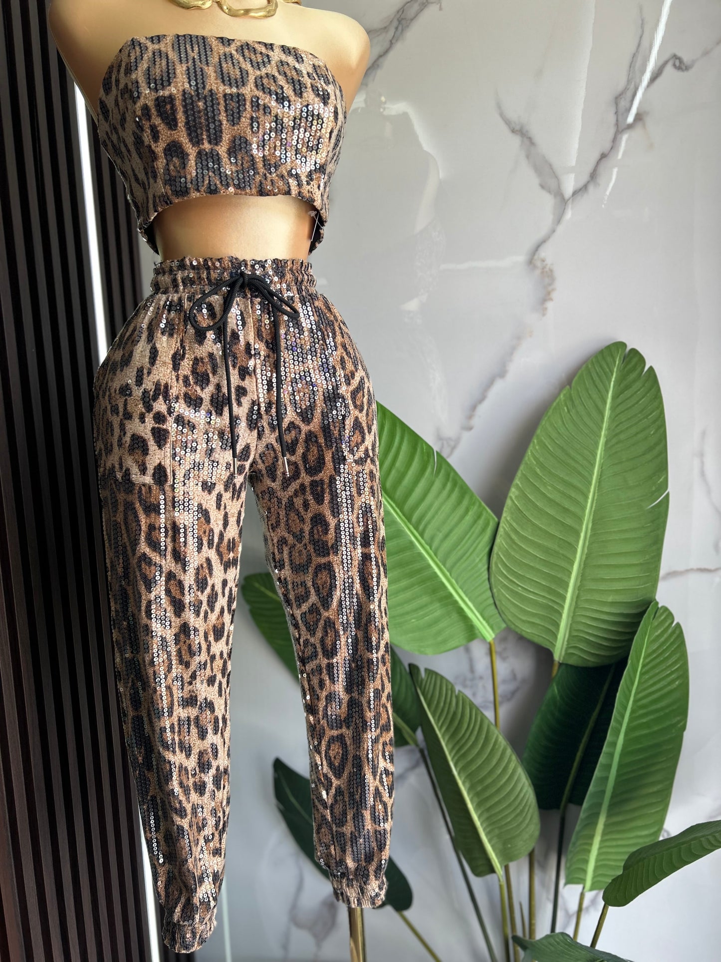 Animal print Jogger set
