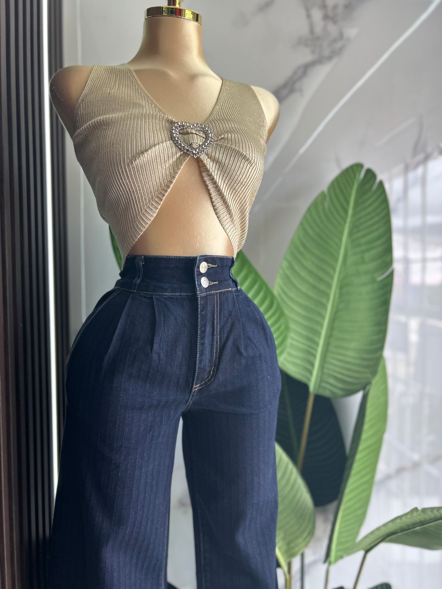 Gold Heart Top