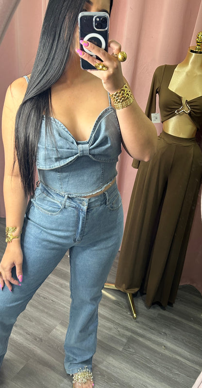 Coquette Denim Set