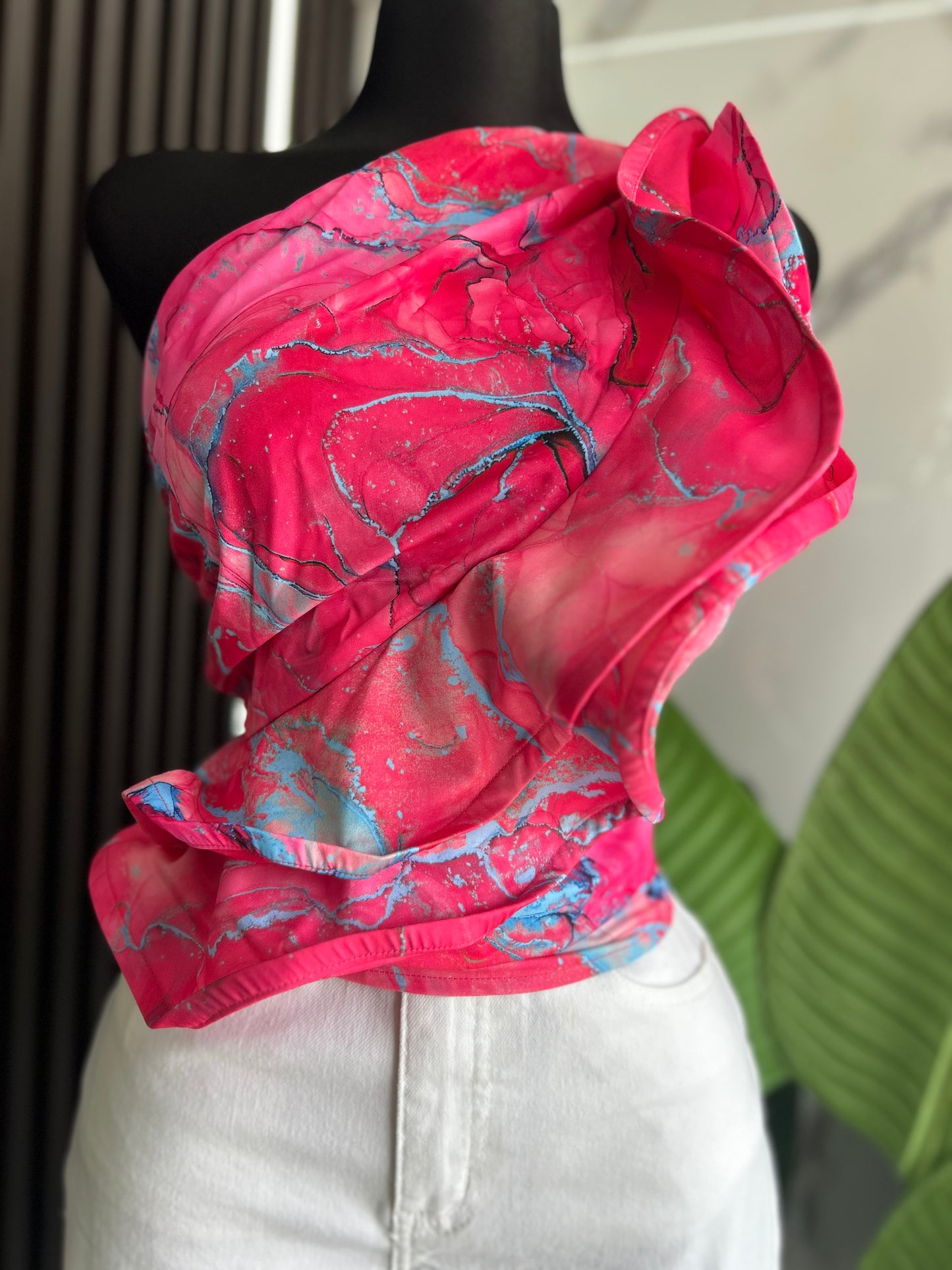 Pink & Blue Top