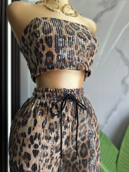 Animal print Jogger set