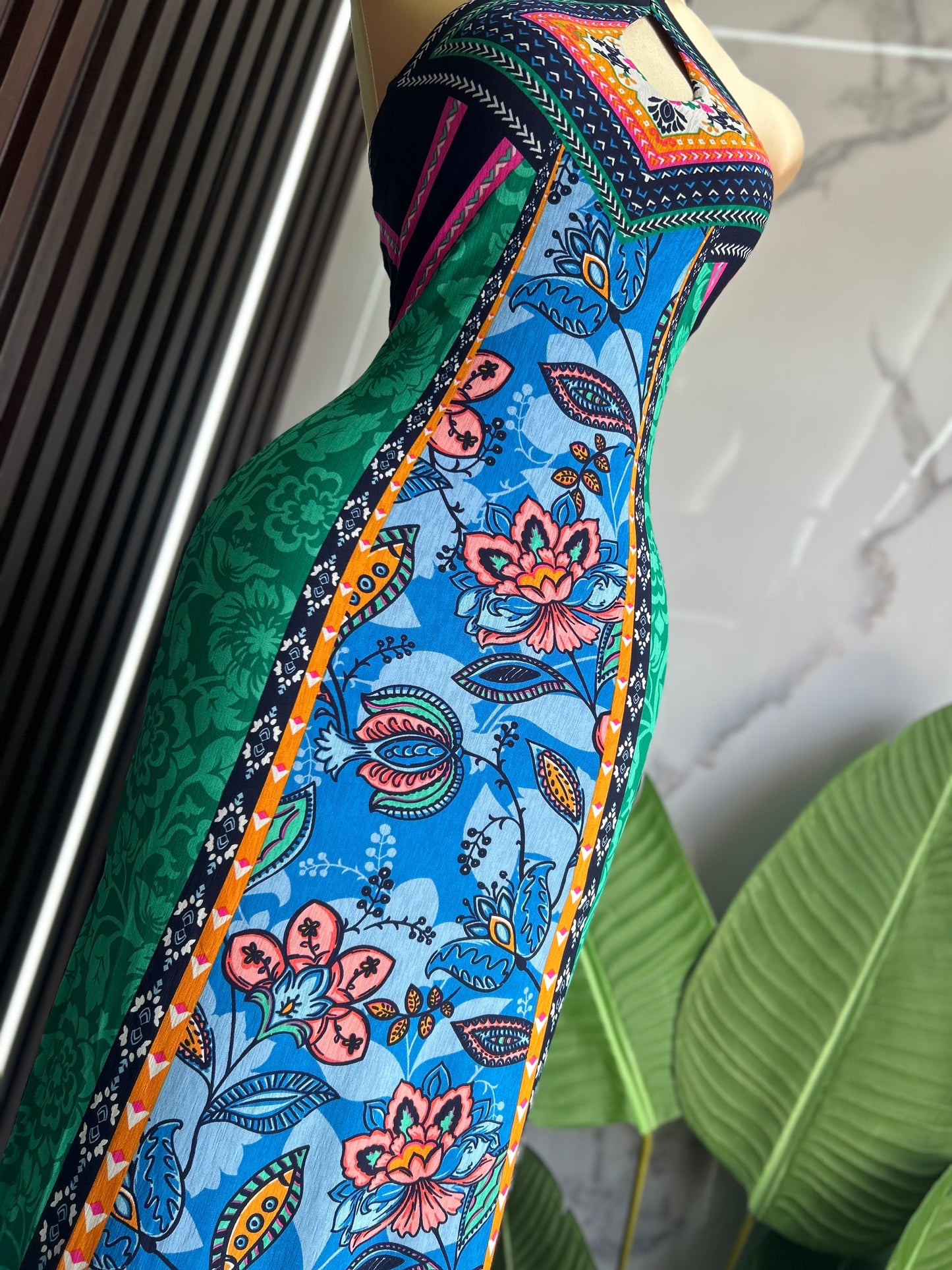 Halter maxidress