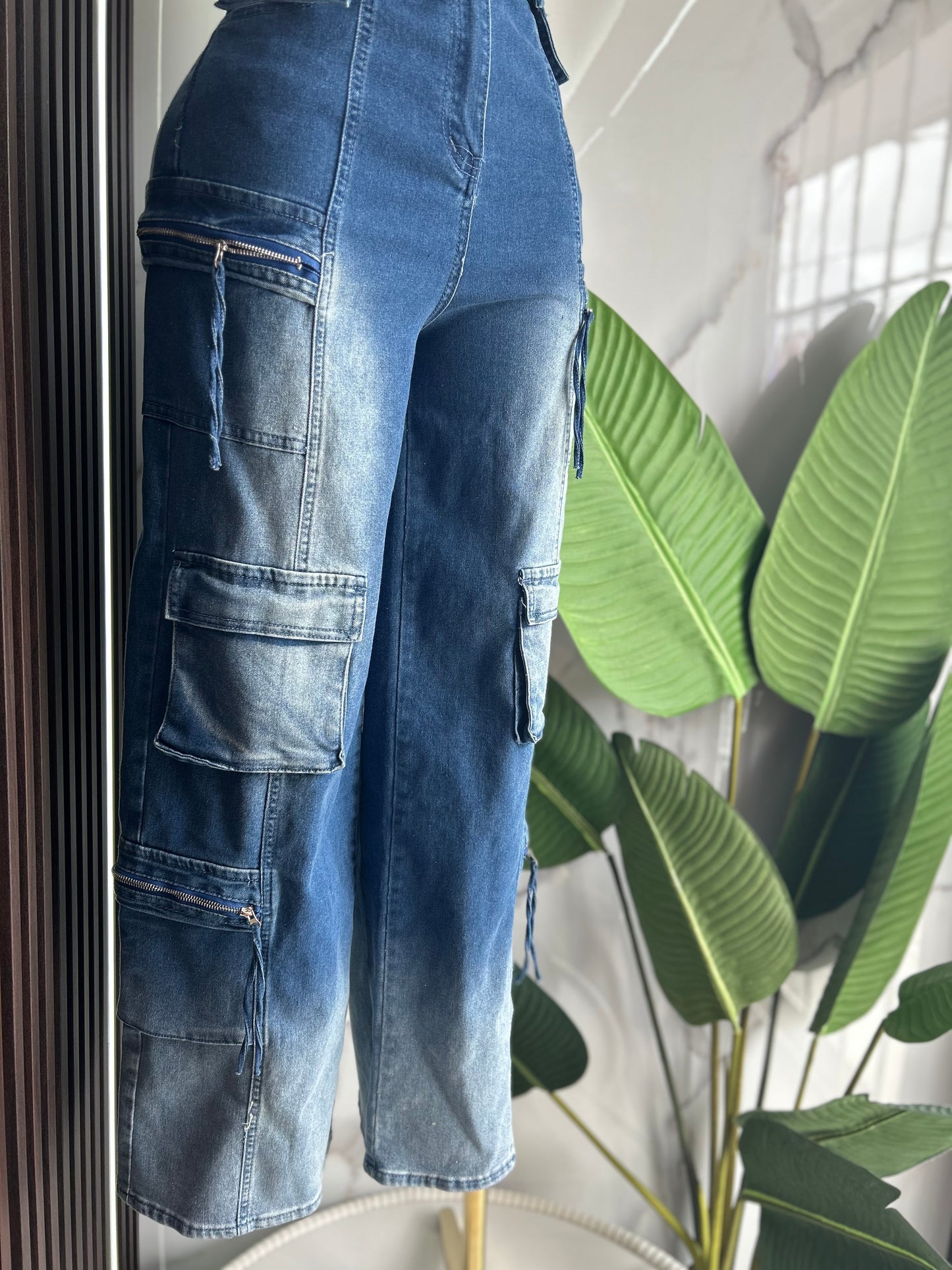 Denim Cargo Set