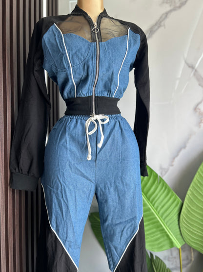 Double Tone Denim Set