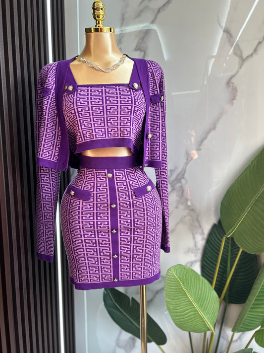 Set 3 piezas Violeta