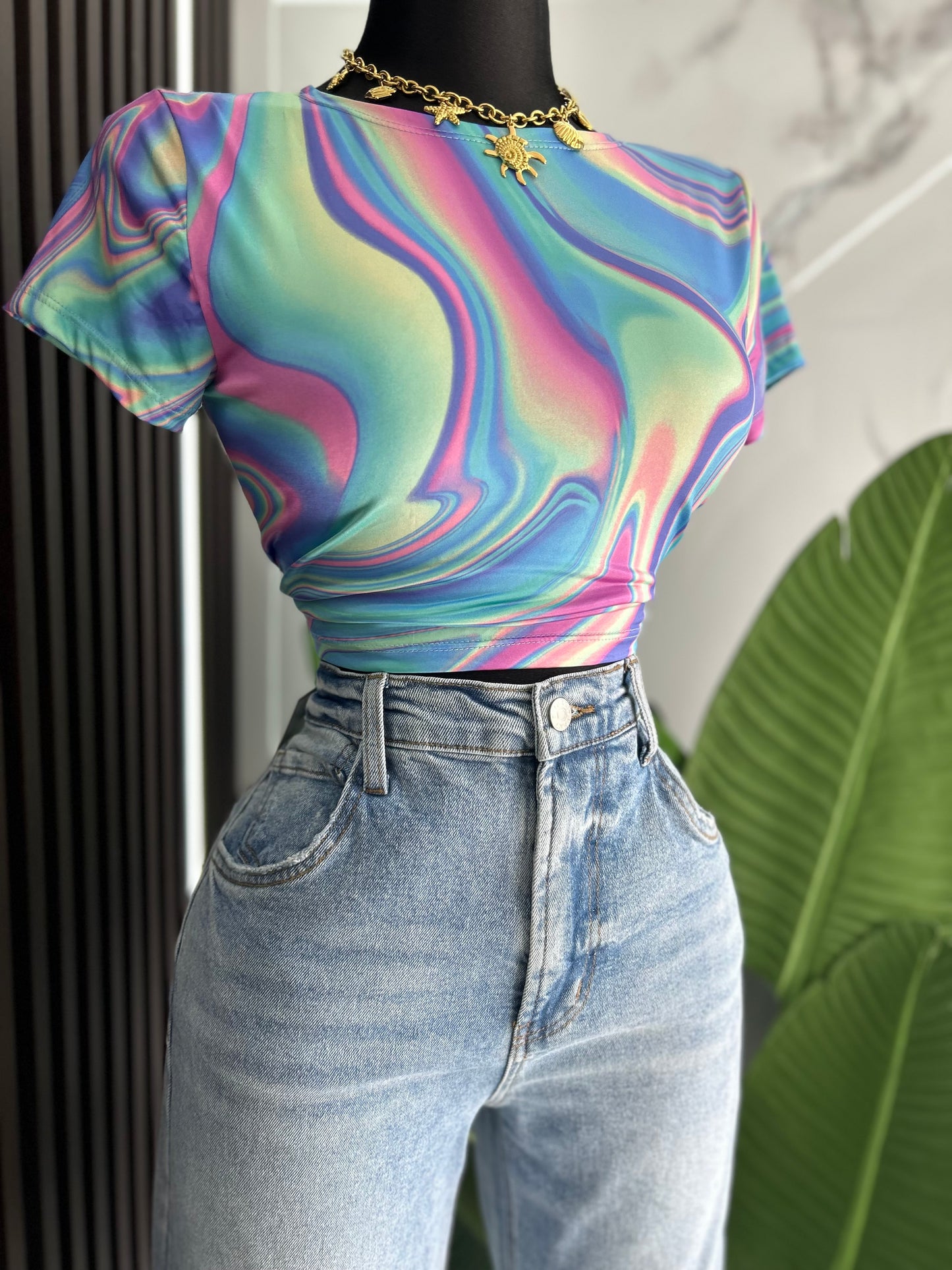 Colors Crop Top