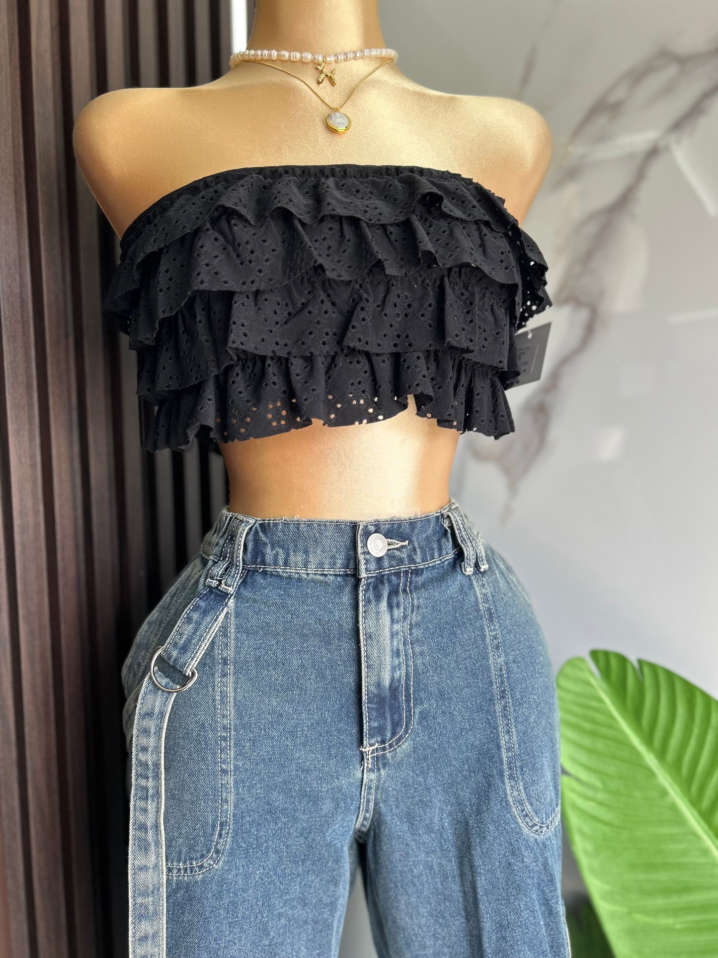 Oval Crop Top