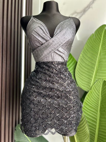 Silver BODYSUIT