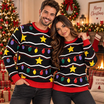 Ugly sweater bombillas de navidad